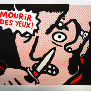 mourrir des yeux serigraphie